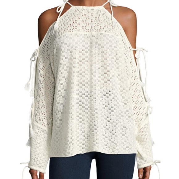 See By Chloe Sweaters - NWT See by Chloé cloud dancer cold shoulder